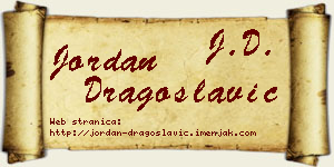 Jordan Dragoslavić vizit kartica